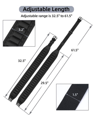 EZshoot Shotgun Shell Belt for 10 or 12 Gauge 25 Rounds Bandolier Shoulder Holder
