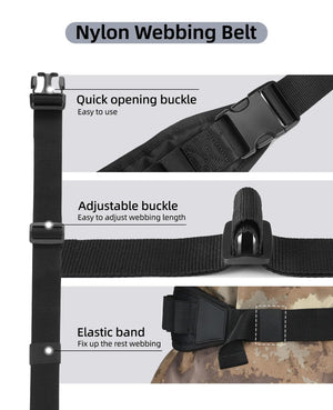 EZshoot Shotgun Shell Belt for 10 or 12 Gauge 25 Rounds Bandolier Shoulder Holder