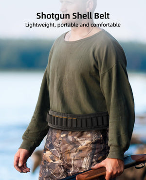 EZshoot Shotgun Shell Belt for 10 or 12 Gauge 25 Rounds Bandolier Shoulder Holder