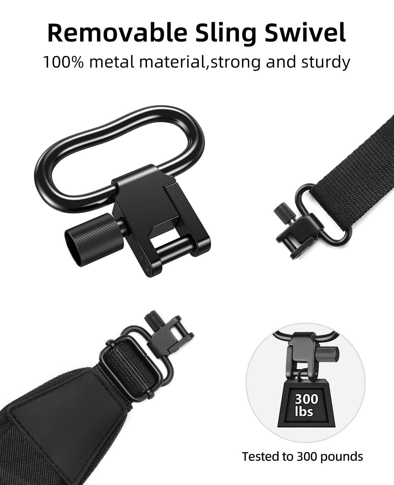 EZshoot Two Point Sling with Swivels Comfortable Neoprene Padded