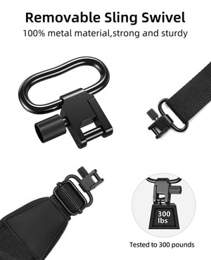 EZshoot Two Point Sling with Swivels Comfortable Neoprene Padded