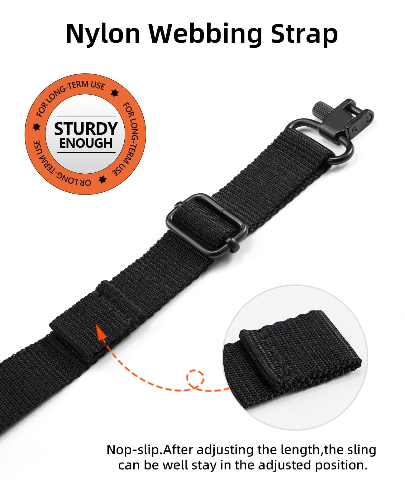 EZshoot Two Point Sling with Swivels Comfortable Neoprene Padded