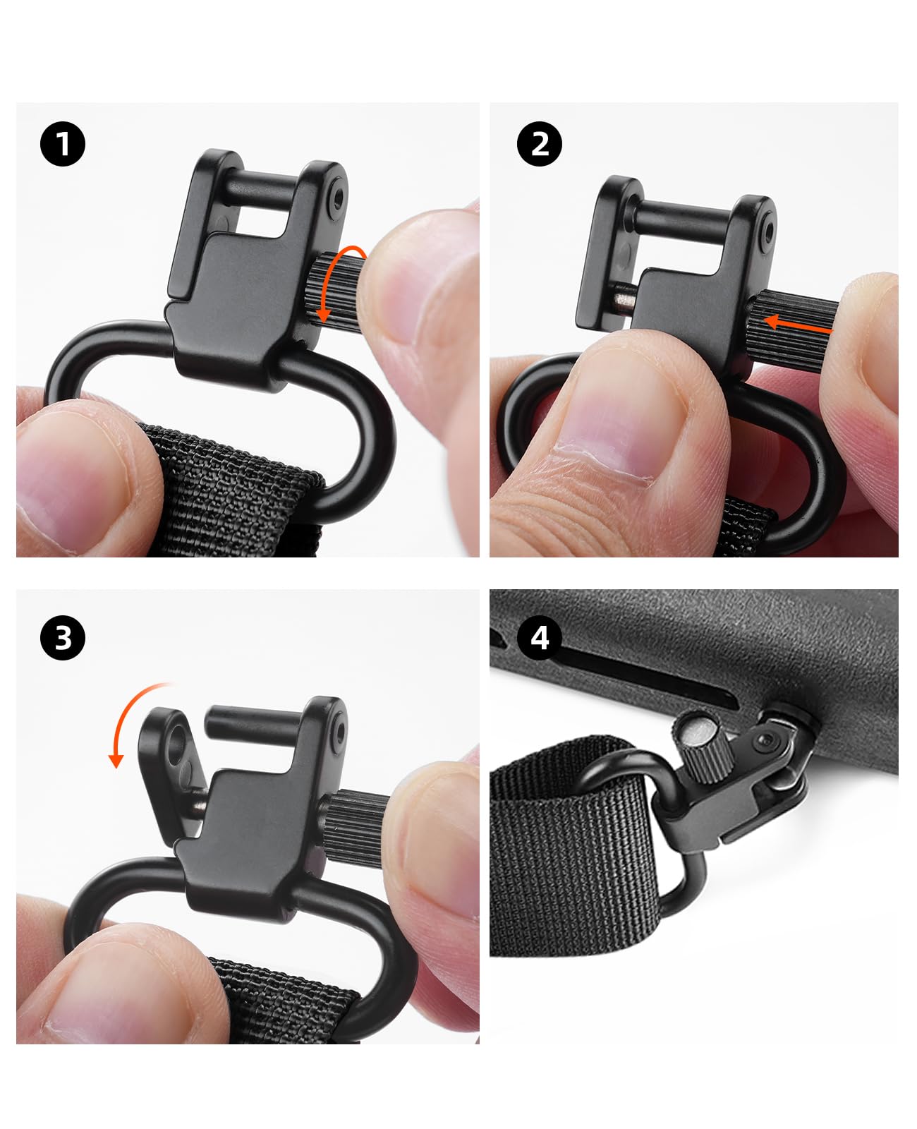 EZshoot Two Point Sling with Swivels Comfortable Neoprene Padded
