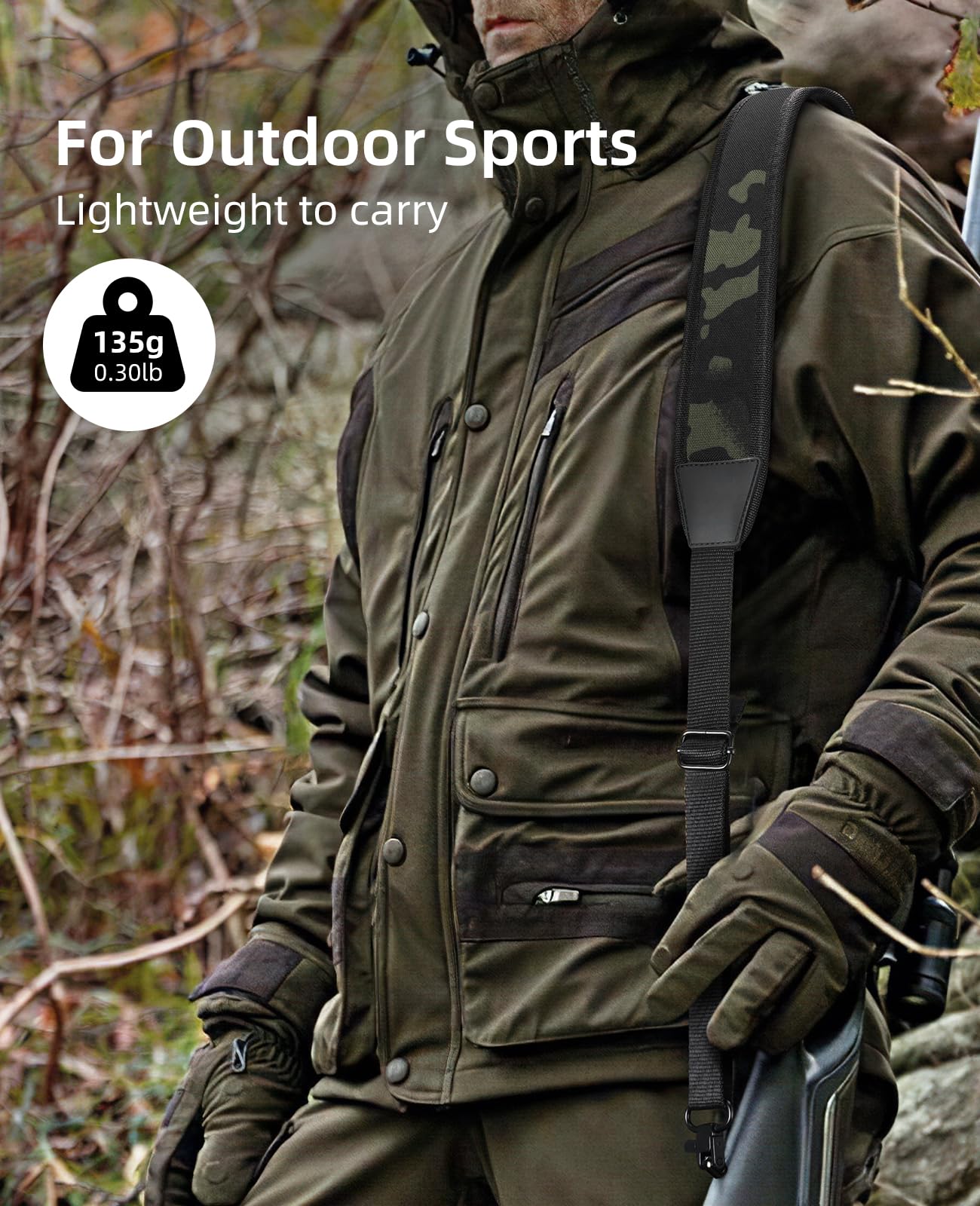 EZshoot Two Point Sling with Swivels Comfortable Neoprene Padded