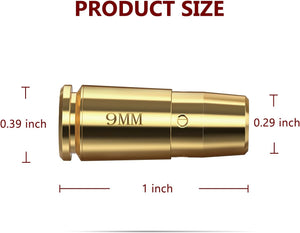 EZshoot 9mm Bore Sight Laser Red Laser Boresighter with Extra Batteries