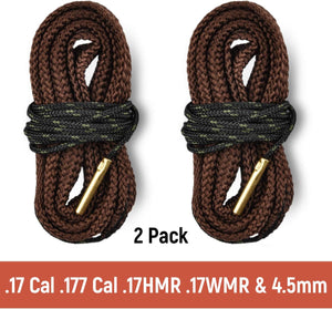 2 Pack Bore Cleaner for .17 .177 Cal .17HMR .17WMR & 4.5mm Caliber