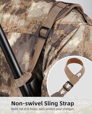 EZshoot Non-swivels Shotgun 2 Point Sling with Neoprene Padded