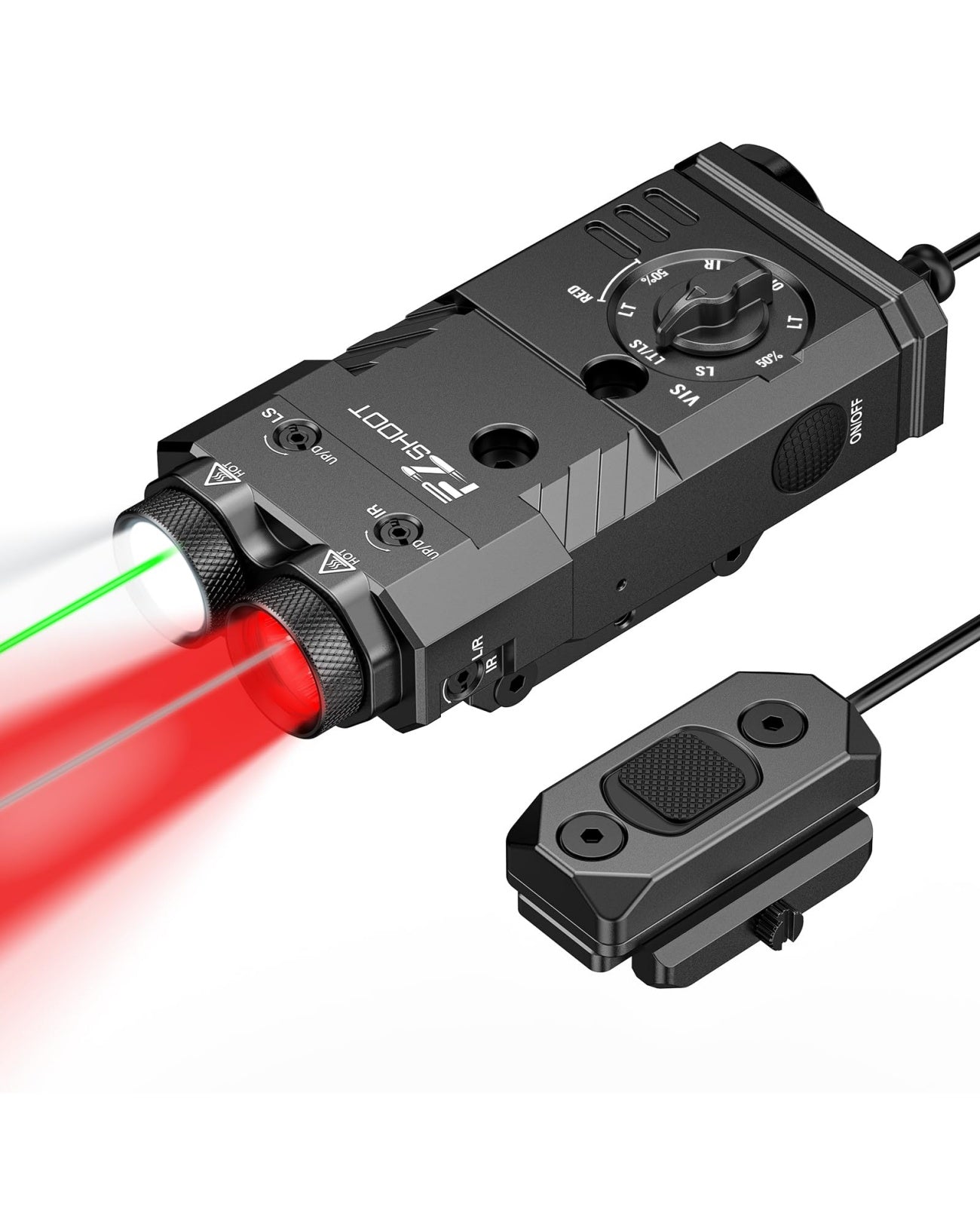 EZshoot 1600 Lumens Rifle Flashlight 4-in-1 Combo Magnetic Rechargeabl