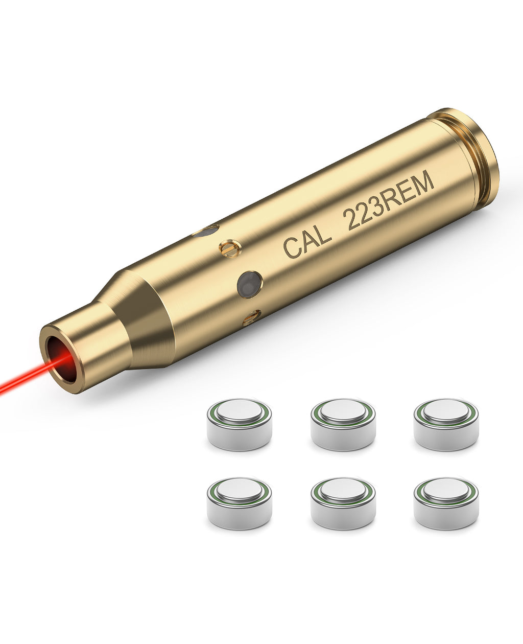 EZshoot 223 5.56mm Red Laser Bore Sighter for Rifle with Batteries Best Laser Bore Sight