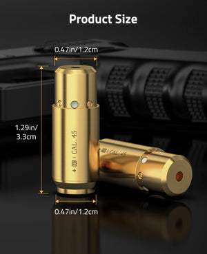 Product Size of .45acp Red Dot Laser Boresighter Best Laser Bore Sight for Rifle 