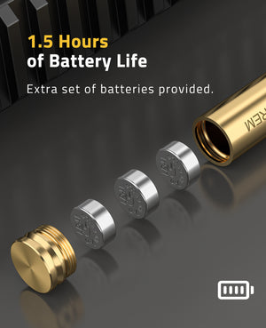 Red Laser Bore Sight with Extra Batteries for Long Battery Life