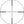 Crosshair reticle in a circular frame