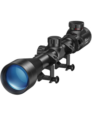 EZshoot 3-9x40 Red Green Illuminated Rifle Scope with 20mm Mounts