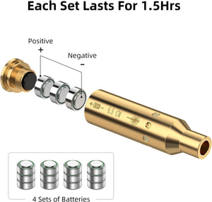 EZshoot Best Laser Bore Sight with 4 Sets of Batteries Long Battery Life Last for 1.5 Hours