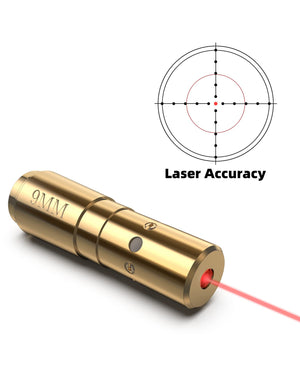 High Laser Accuracy Regular 9mm Red Laser Bore Sighter for Rifle Pistol