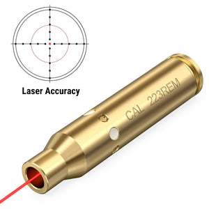 Accurate CAL 223REM Laser Bore Sight for Rifle Handgun