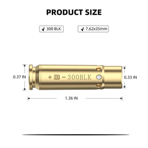 300BLK Best Laser Bore Sight Tool for Rifle Dimension