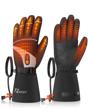 Pair of heated gloves-EZshoot Heated Gloves 7.4V Rechargeable Electric Hand Warmers