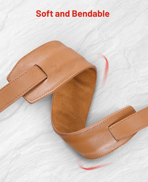 Soft and Bendable-EZshoot Leather Gun Sling with Removable Shoulder Pads  