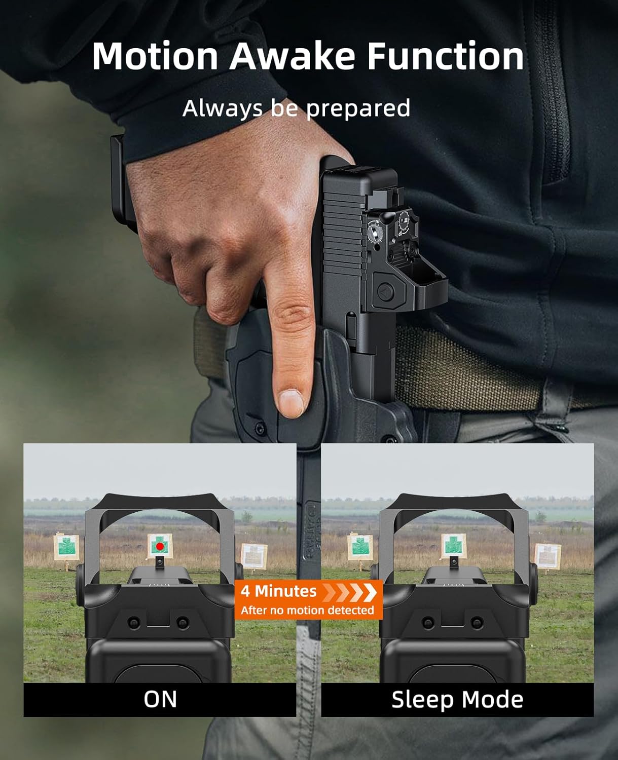 EZshoot Best Red Dot Sight for Hunting with Motion Awake Function