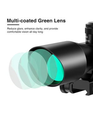 EZshoot Best Scope for AR-15 Rifle with Multi-coated Green Lens