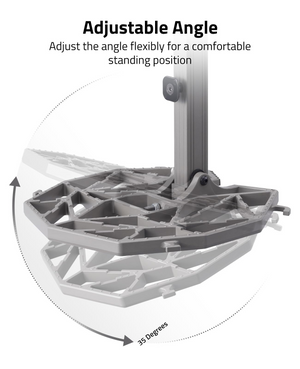 adjust the angle flexibly for a comfortable standing position – EZshoot Tree Saddle Platform