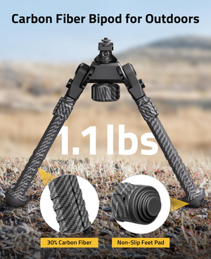 carbon fiber bipod for outdoors – EZshoot Carbon Fiber Bipod