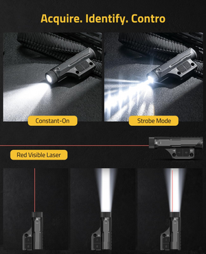 constant-on strobemode redvisible laser – EZshoot Green Laser Combo (light with red beam)