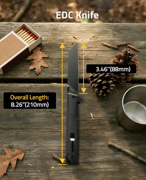edc knife overall length, 88mm x 210mm – EZshoot Versatile EDC Knife