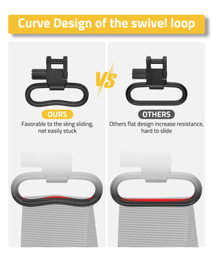 Sling Swivel Loop with Curve Design