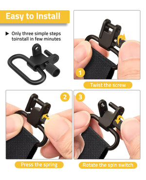 Easy to install the sling swivels