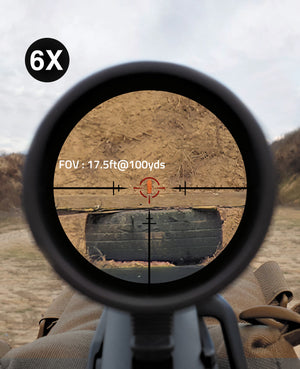 6X Magnification Rifle Scope Details