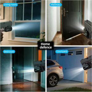 EZshoot 1000 Lumens Pistol Light Laser Combo, Rechargeable Gun Light with Slid Rail