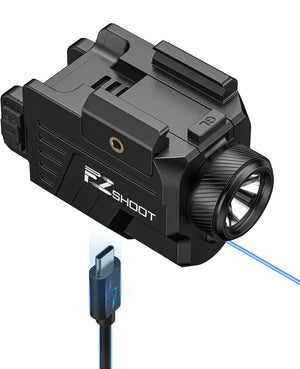 EZshoot 1000 Lumens Rechargeable Pistol Laser Light Combo with Slide Rail