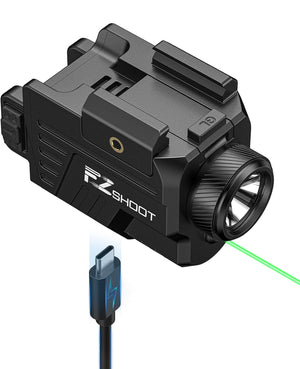 EZshoot 1000 Lumens Rechargeable Pistol Laser Light Combo with Slide Rail