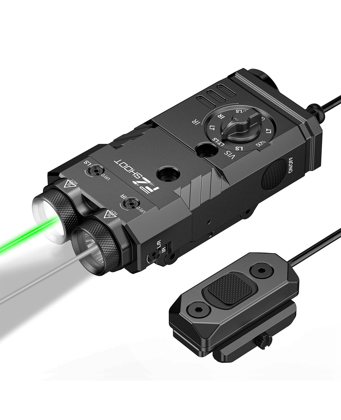 EZshoot 1600 Lumens Rifle Flashlight 4-in-1 Combo Magnetic Rechargeabl