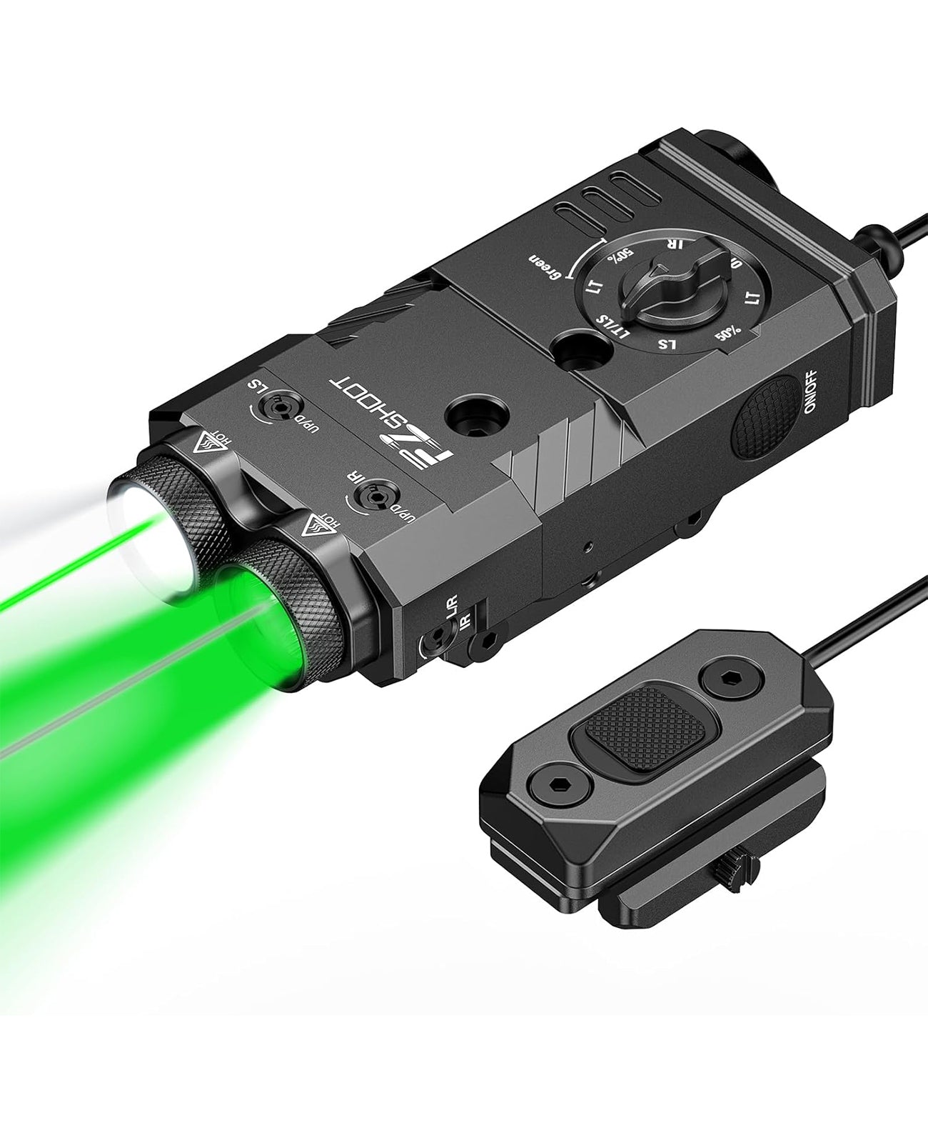 EZshoot 1600 Lumens Rifle Flashlight 4-in-1 Combo Magnetic Rechargeabl