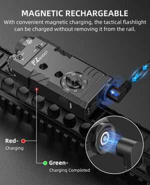 EZshoot Best Flashlight Laser Combo with Magnetic Charging and Long Battery Life