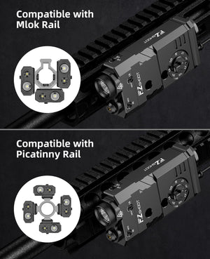 EZshoot Best Flashlight for AR-15 Rifles is Compatible with M-lok Raail and Picatinny Rail