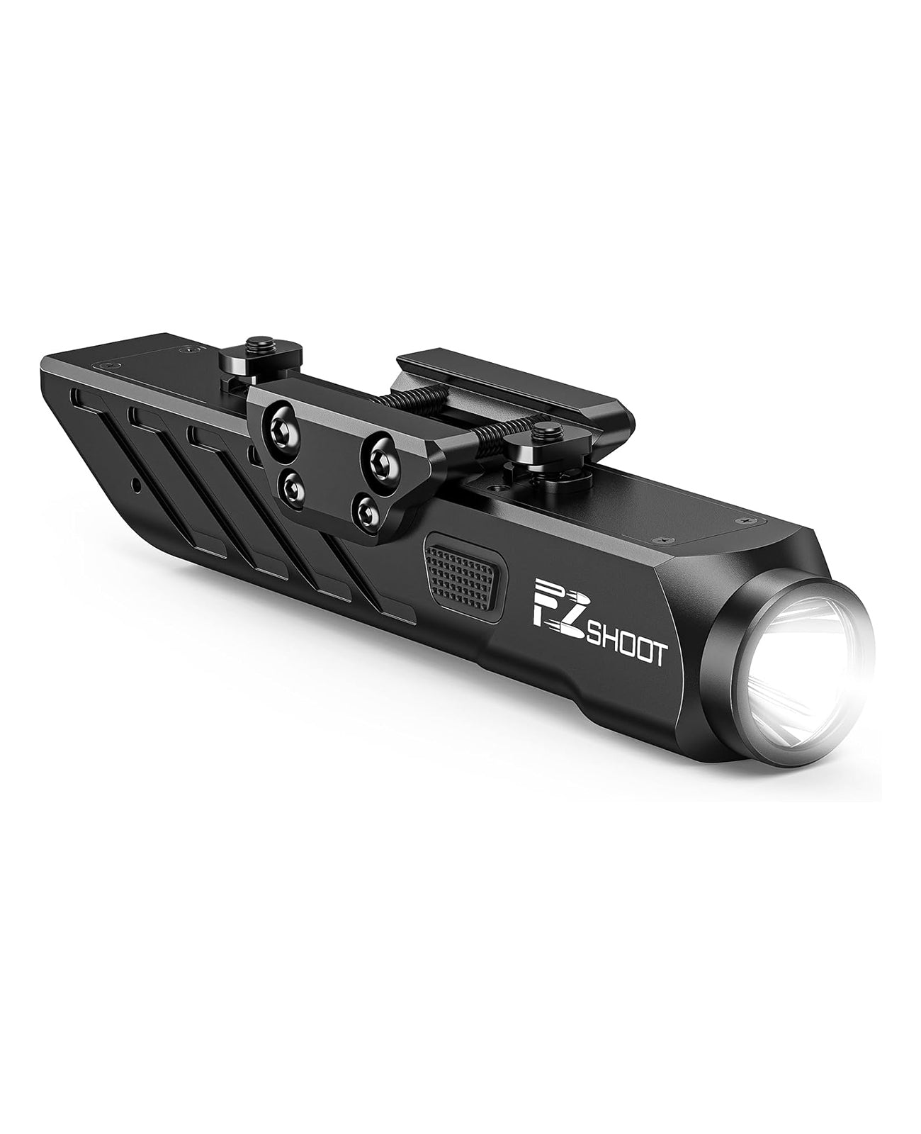 Tactical Flashlight Compatible with M-Rail and Picatinny Rail