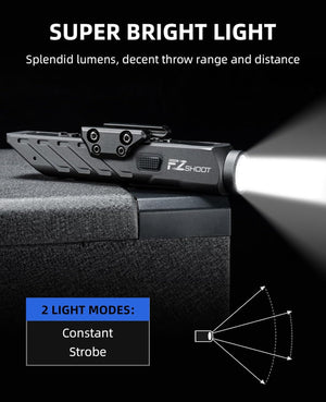 1700 Lumens Tactical Flashlight with 2 Light Modes