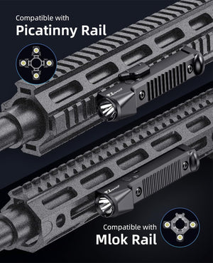 EZshoot 1800 Lumens Rifle Light Compatible with Picatinny and M-Rail