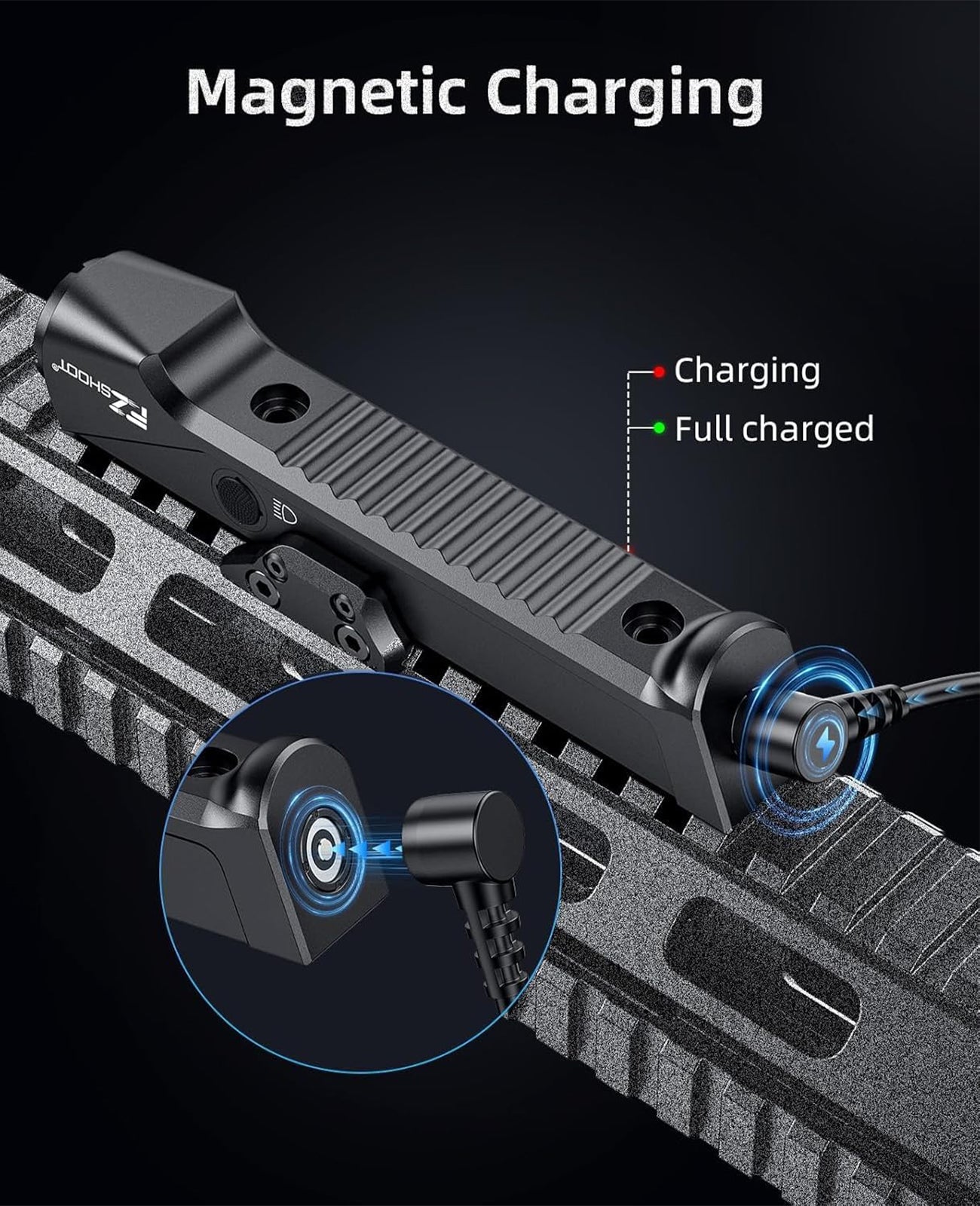 EZshoot 1800 Lumens Rifle Light Compatible with Picatinny and M-Rail