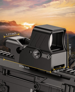 Product Size of Red Green Dot Sight 4 Reticles Reflex Scope for Hunting Shotgun Rifle