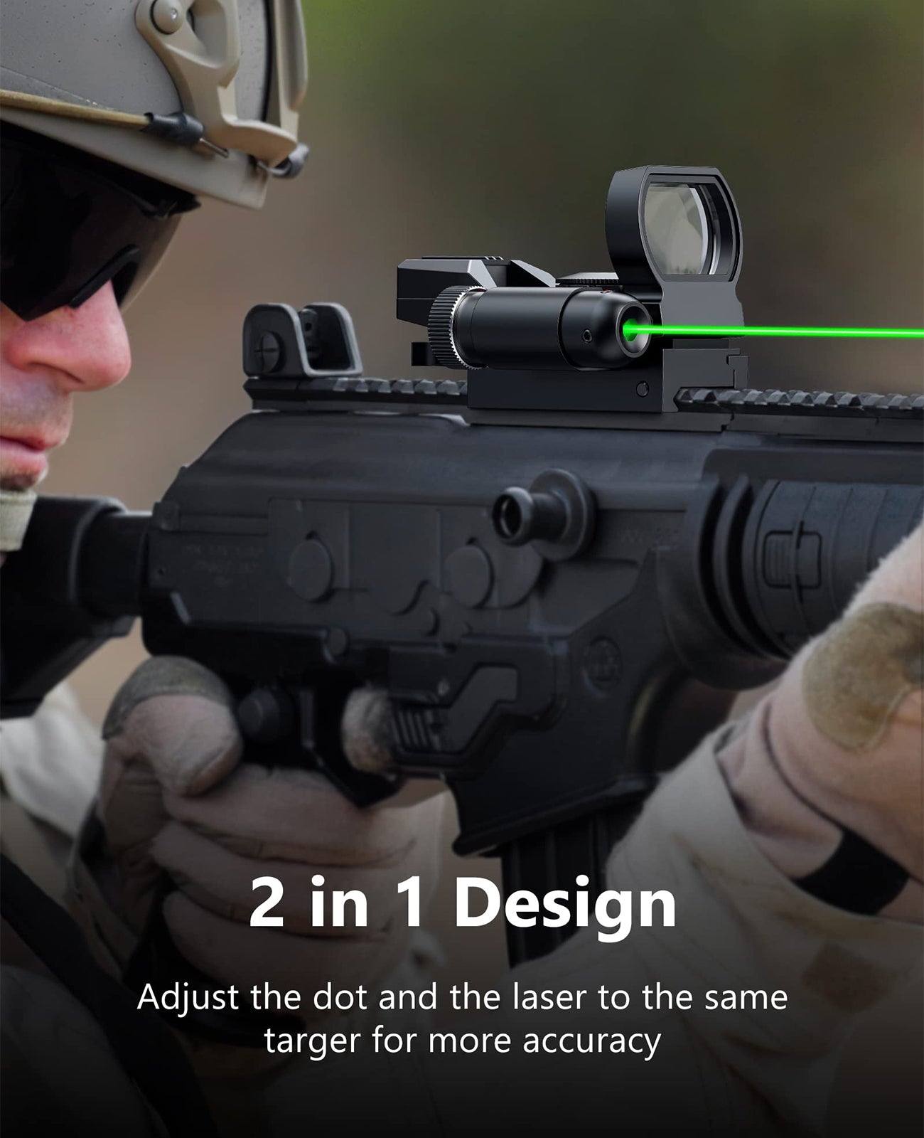 EZshoot Best Red Dot Sight with 2 in 1 Design for Shooting and Hunting