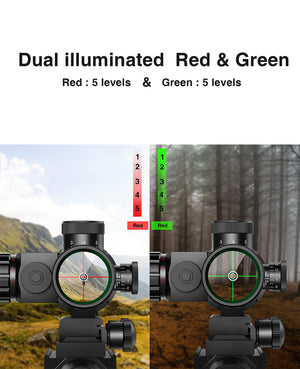 EZshoot Dual Illuminated Reticle with 5 Levels Adjustment
