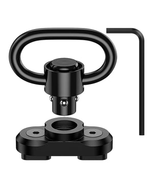 EZshoot 360¡ã Rotation M-lok Sling Mount 1.25 Inches QD Sling Swivels for 2 Point Sling