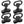 4 Pack 360¡ã Rotation Sling Swivels for M-rail