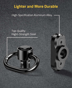 Lightweight and Enduring Sling Swivels for M-rail