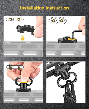 Mlok QD Sling Swivels Install Instruction